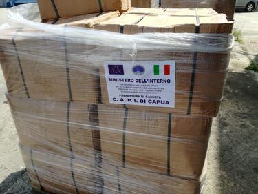 Il materiale inviato dal Viminale al Cardarelli