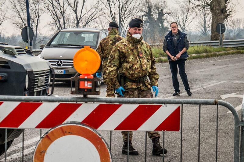 Emergenza coronavirus, scambio di beni al checkpoint di Codogno 12