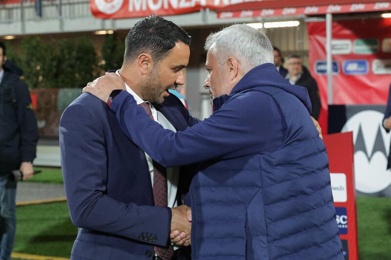 Palladino Mourinho Monza Roma