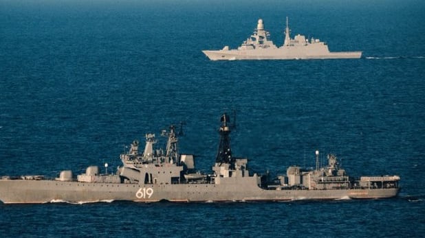 Navi russe vicino alla Sardegna: l’Italia manda una seconda fregata per sorvegliare il Tirreno