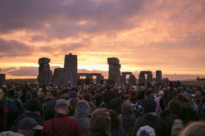 Il solstizio d'estate festeggiato a Stonehenge 9
