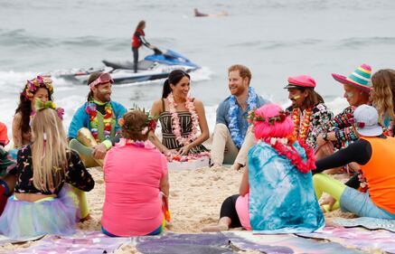 Il Principe Harry e Meghan Markle a una festa in spiaggia 9
