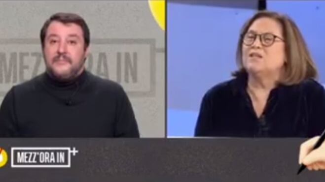 La gaffe dell'Annunziata e l'aplomb di Salvini che rimane impassibile