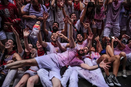 In migliaia a Pamplona per la corsa dei tori 18