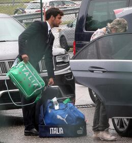 La Nazionale in Italia: in aeroporto non c'è nessuno 14