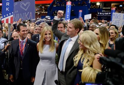 Cleveland, i rampolli di casa Trump uniti per sostenere il padre 13