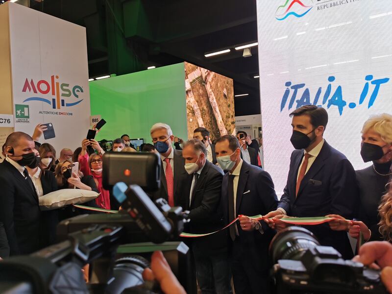 Inaugurazione nuovo logo Enit alla Bit Milano 2022