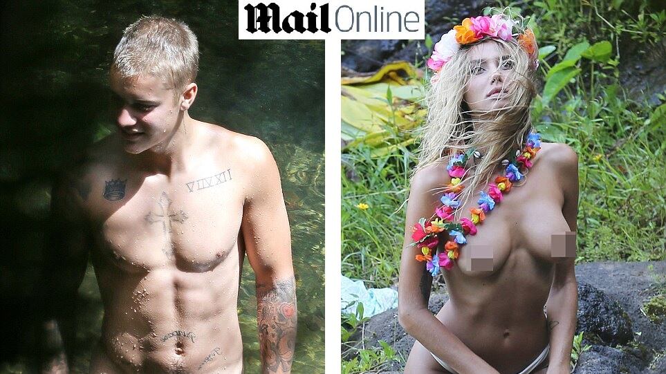 Justin Bieber come Orlando Bloom: nudo (e felice) alle Hawaii