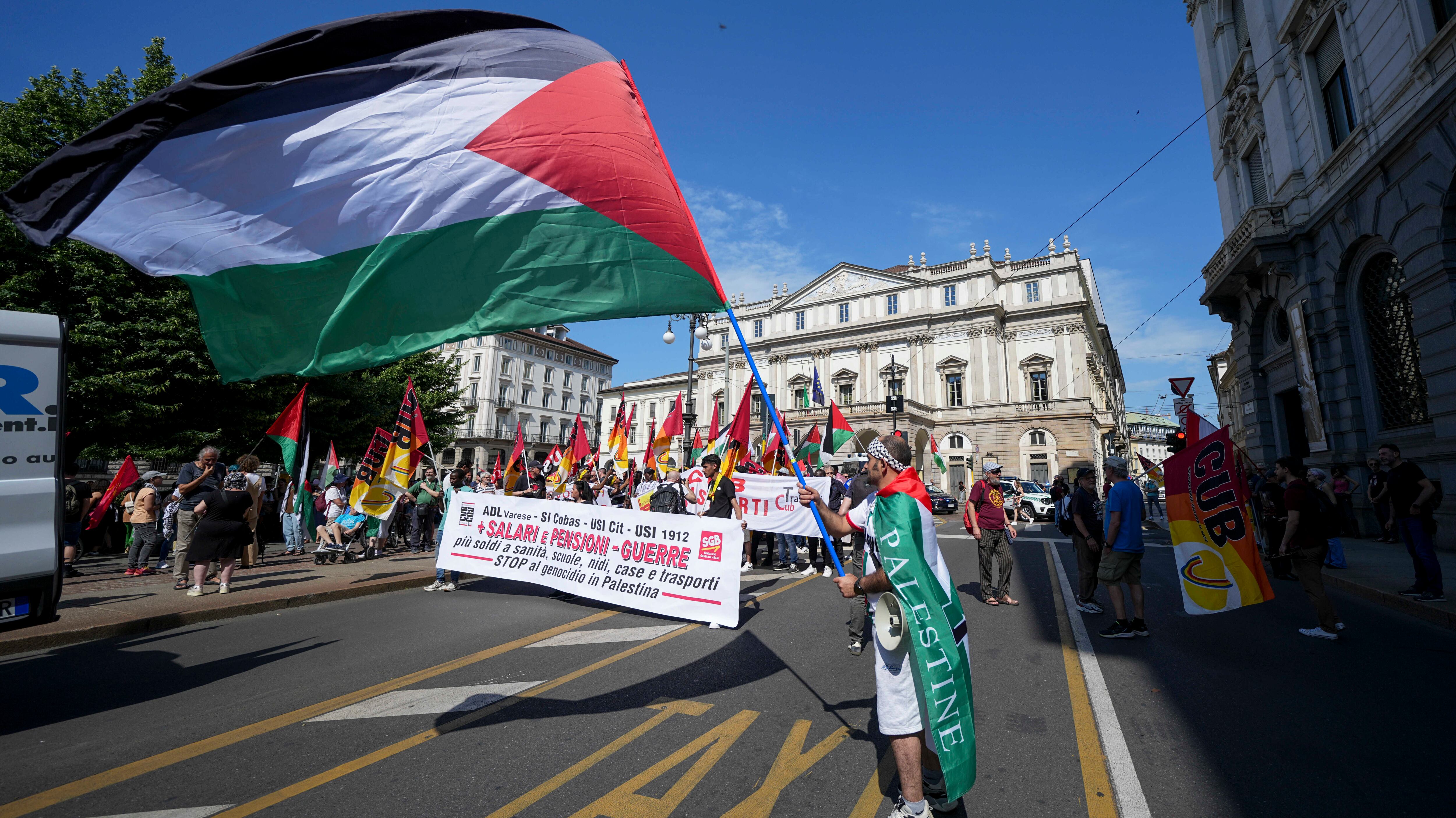 I pro Pal fanno ponte. Flop per lo sciopero contro il genocidio