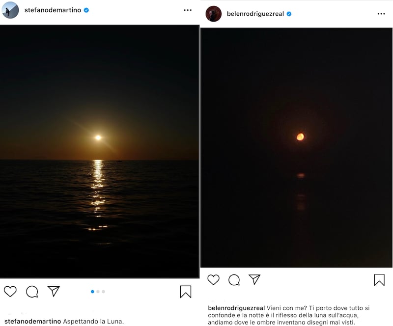 Instagram di Stefano De Martino e Belen Rodriguez