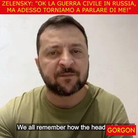 La satira del giorno. L'appello di Zelensky 1