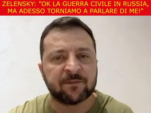 La satira del giorno. L'appello di Zelensky