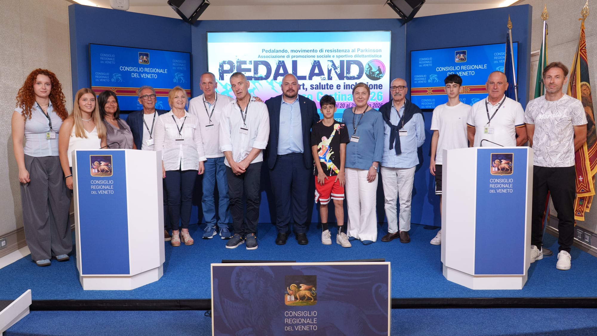 Comunicato Stampa: CRV - Presentata in Consiglio Veneto 'Pedalando, sport, salute e inclusione, verso Cortina 2026'
