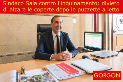 La satira del giorno: il sindaco Sala contro l'inquinamento 1