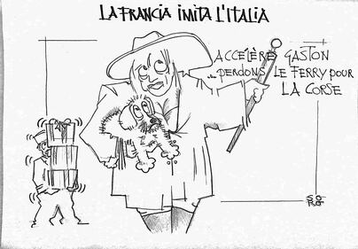 La vignetta del giorno: la Francia imita l'Italia 1