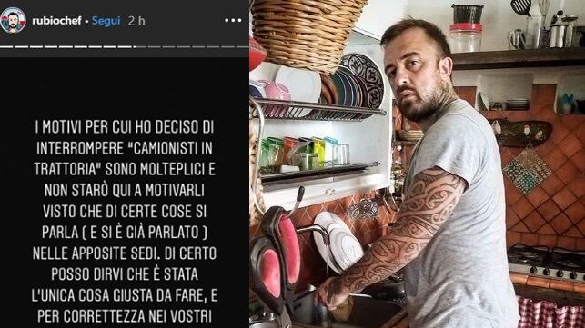 Chef Rubio conferma l'addio alla tv: "Ho lasciato io, ero nervoso"
