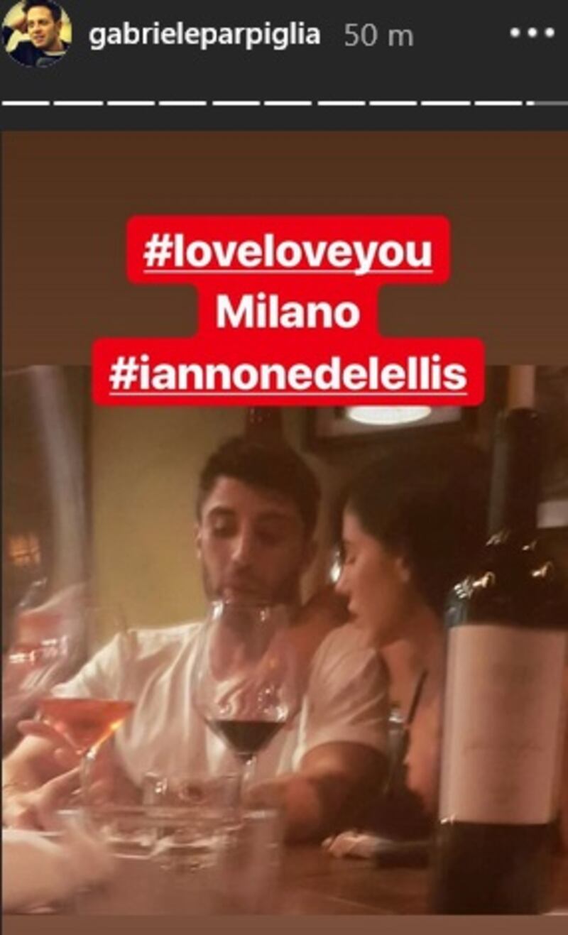 Iannone e De Lellis a cena