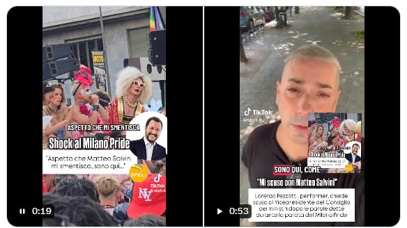 Al Pride di Milano prima insulta Salvini dal carro, poi chiede scusa: "Colpa del caldo". Il ministro: "Ci vediamo in tribunale"