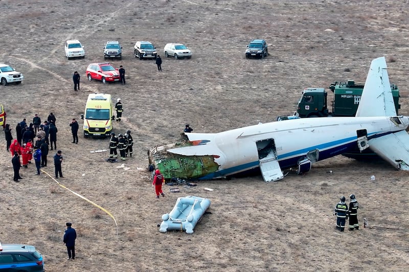 L'aereo schiantato in Kakakistan 1