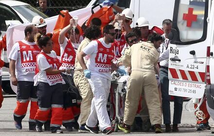 Moto 2, drammatico incidente per Salom 4