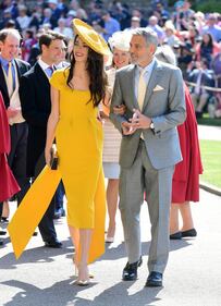 Royal Wedding: George Clooney e Amal alle nozze 10
