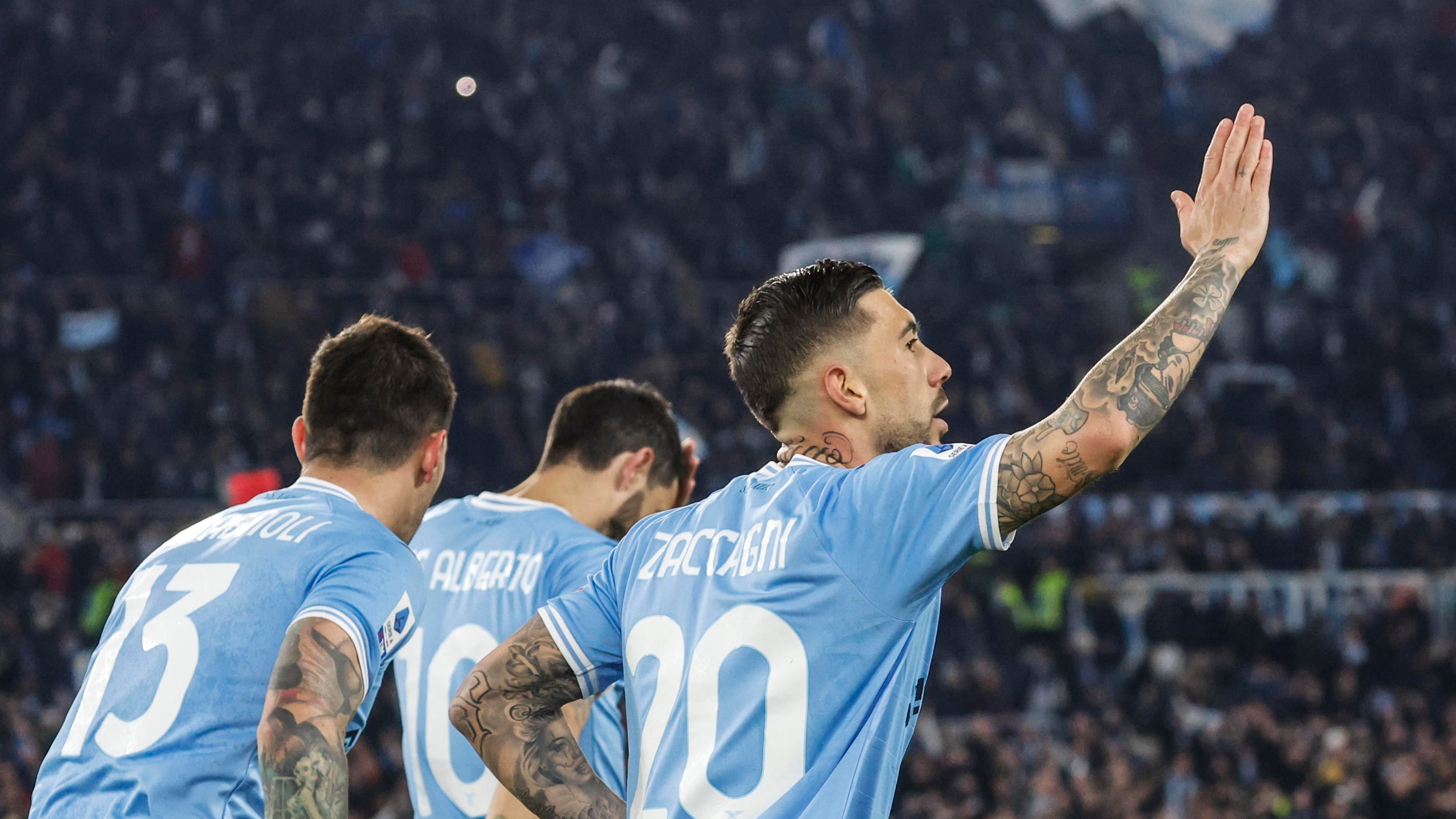 Alla Lazio il duello con la Juve: Milinkovic e Zaccagni per il 2-1
