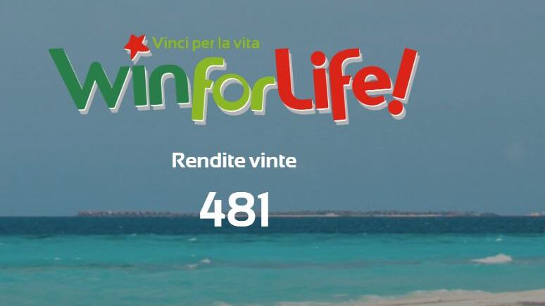 WinforLife regala 3mila euro al mese per 20 anni