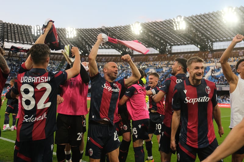 Bologna festeggiamenti Napoli Bologna