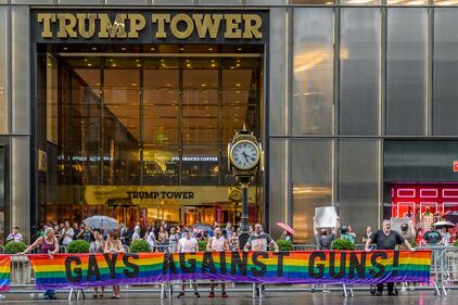 New York, manifestazioni sotto la Trump Tower 6