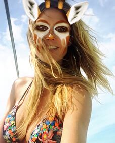 Heidi Klum, abbronzatura nudista 13
