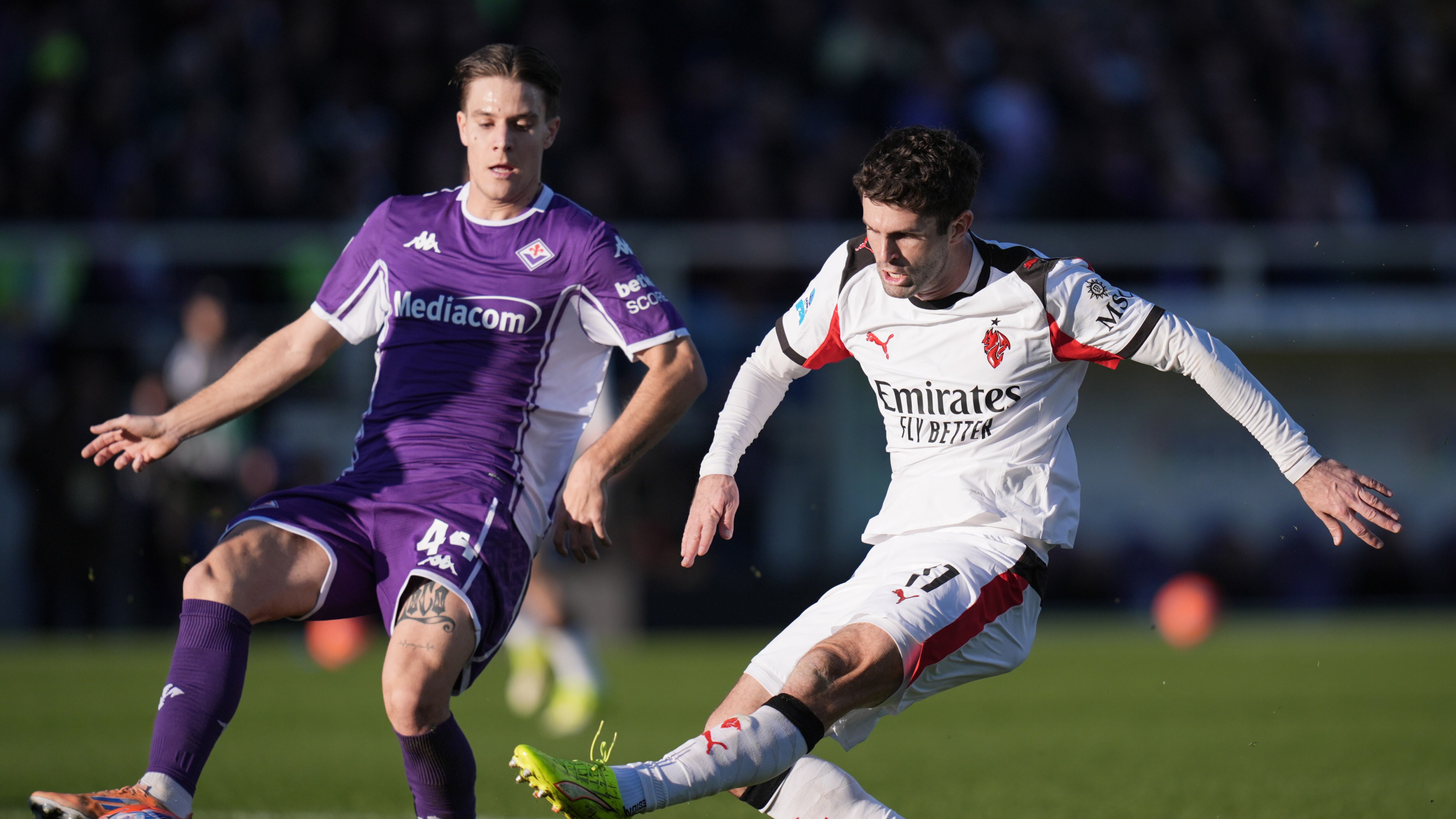 Il Milan si complica la vita e pareggia 1-1 con la Fiorentina: Nkunku risponde a Comuzzo