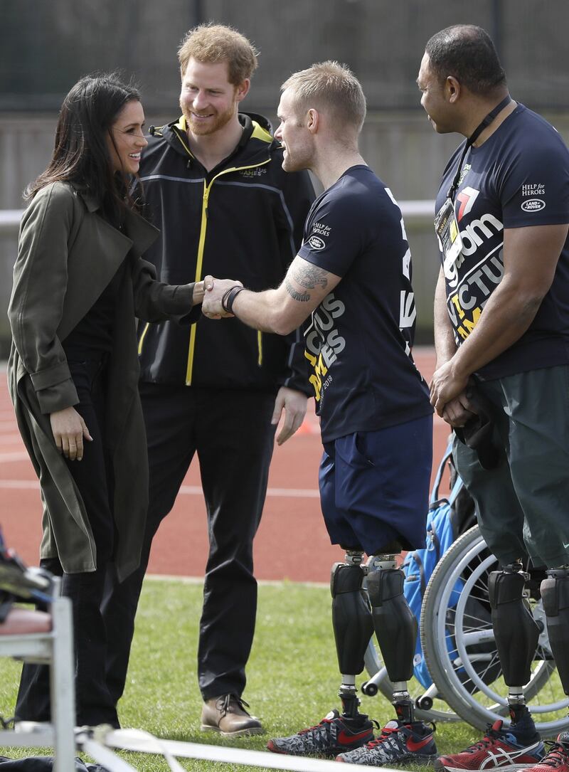 Meghan Markle con il Principe Harry agli Invictus Games 8