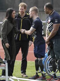 Meghan Markle con il Principe Harry agli Invictus Games 8