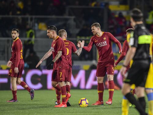 La Roma vince al 95' a Frosinone: Dzeko regala la vittoria ai giallorossi