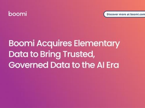 Boomi acquisisce Elementary Data per portare dati affidabili e gestiti in modo controllato nell'era dell'IA