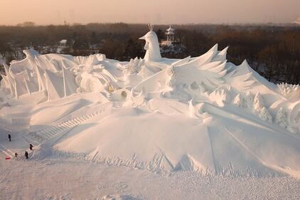 Le sculture di ghiaccio e neve al Festival internazionale in Cina 8