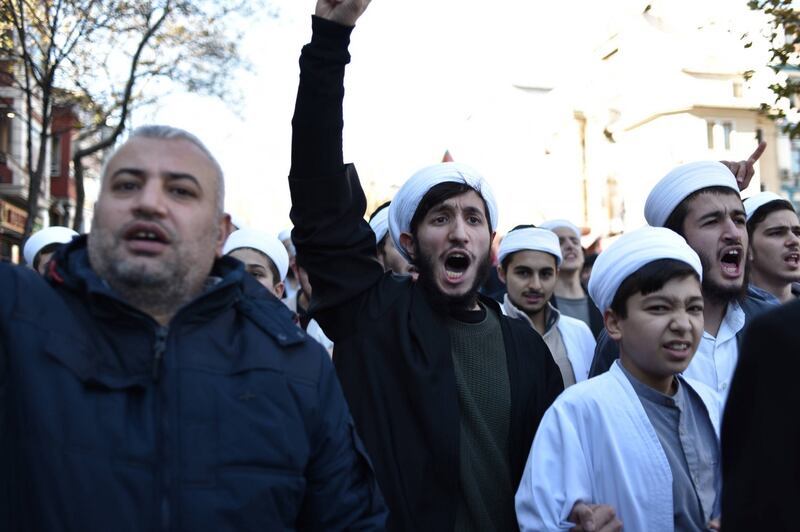 La protesta contro Trump per le strade di Istanbul 3