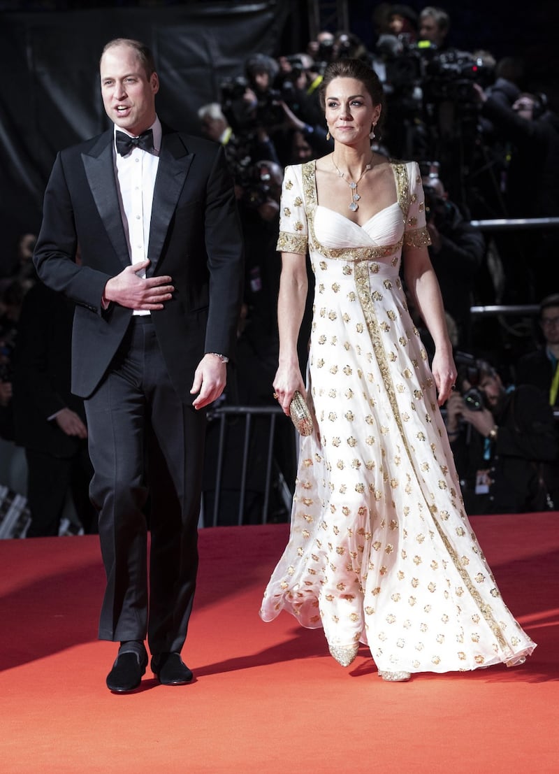 Brad Pitt e i duchi di Cambridge ai Bafta 2020, foto 3