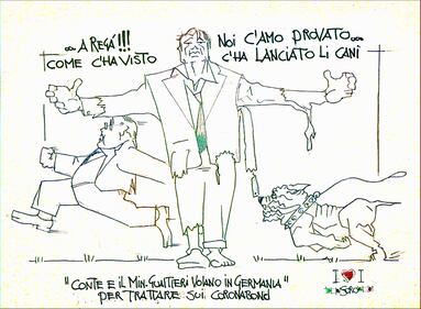 La vignetta del giorno: la trattativa sui coronabond 1