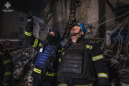 Le conseguenze dell'attacco missilistico russo nel Donetsk 2
