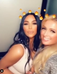 Paris Hilton sexy con Kim Kardashian per il compleanno 4