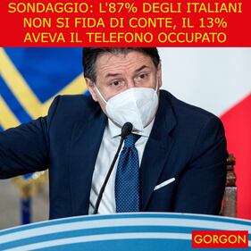 Ecco la satira del giorno. Il sondaggio sfiducia Conte 1