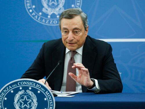 Draghi: "Evitare una guerra nel cuore dell'Europa"