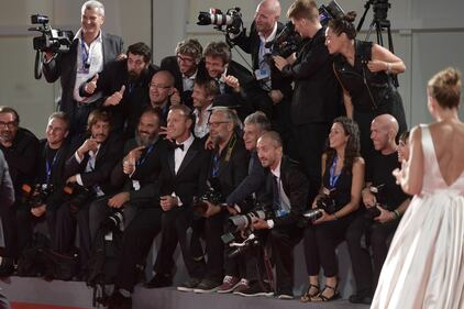 Rocco Siffredi e famiglia alla Mostra del Cinema di Venezia 40