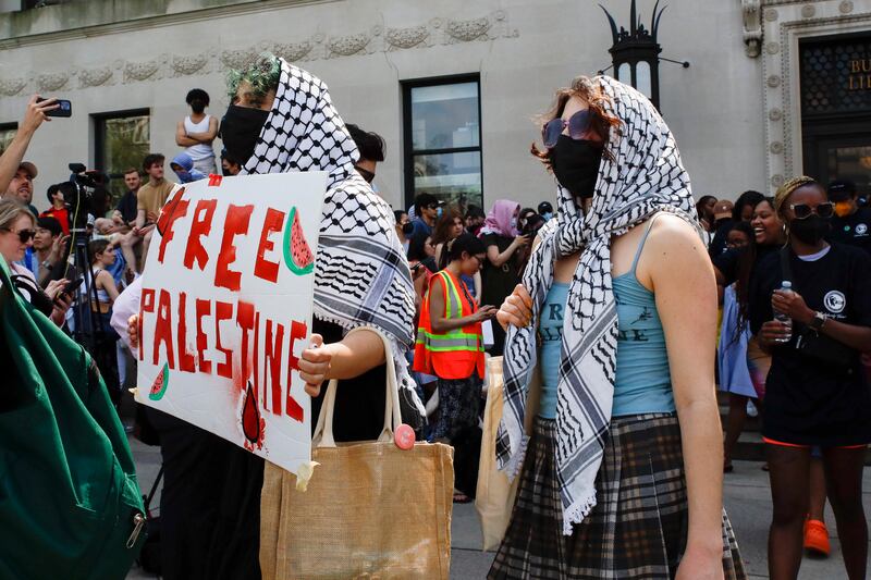Manifestazione pro Palestina Usa 4