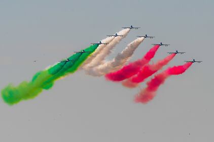 Il suggestivo spettacolo delle Frecce Tricolore  7