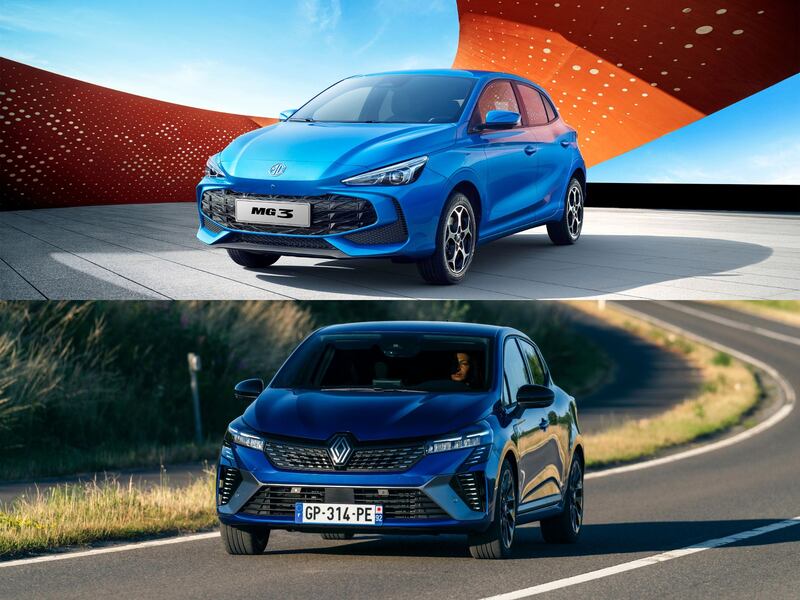 foto 3 clio vs mg3 hybrid