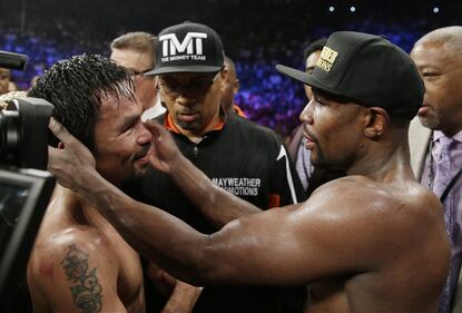 Floyd Mayweather ha sconfitto Manny Pacquiao 12