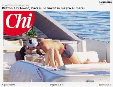 Buffon-D'amico e i baci sullo yacht 4