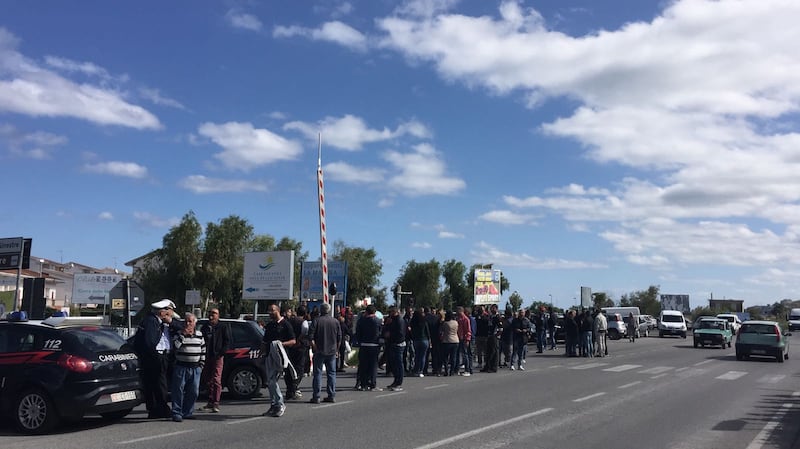La protesta a Mandatoriccio